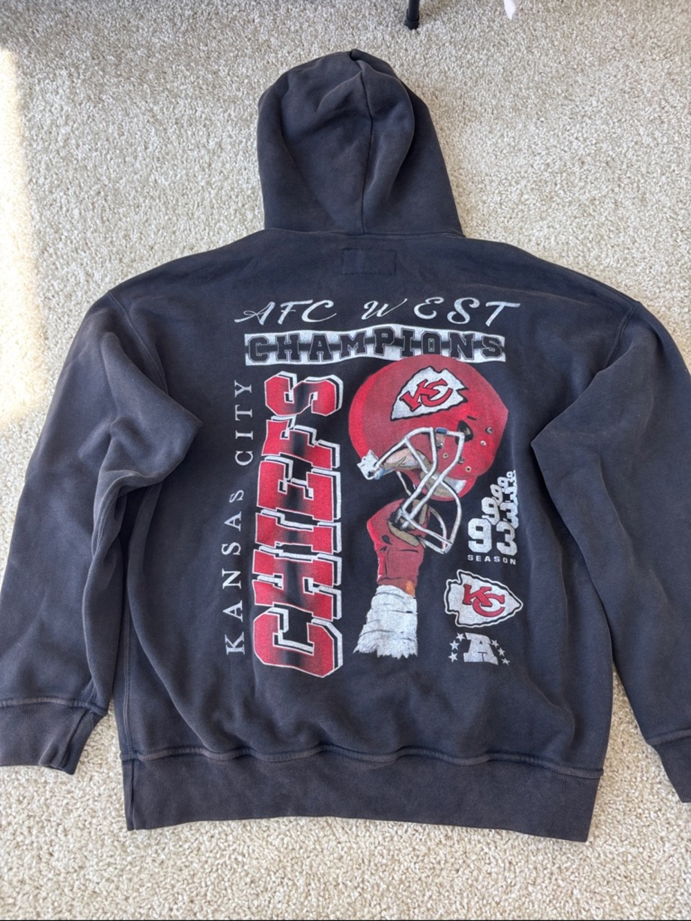 Kansas City Chiefs AFC West Champions Graphic Hoodie - Black/Red